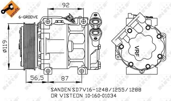 Compressor, air conditioning EASY FIT 32271 - image 5