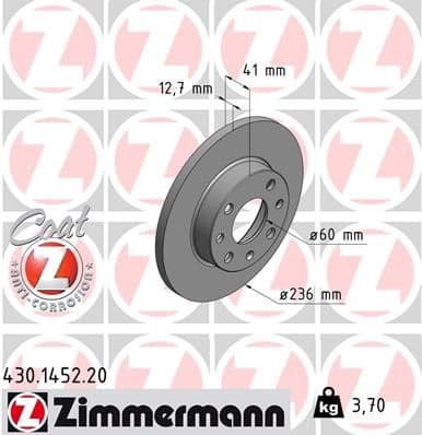 Brake Disc COAT Z 430.1452.20