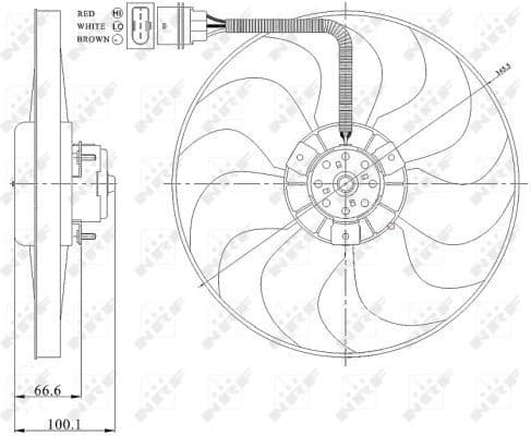 Fan, engine cooling 47204
