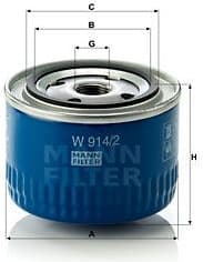 Hydraulic Filter, automatic transmission W914/2