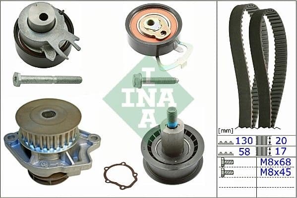Water Pump & Timing Belt Kit 530053830