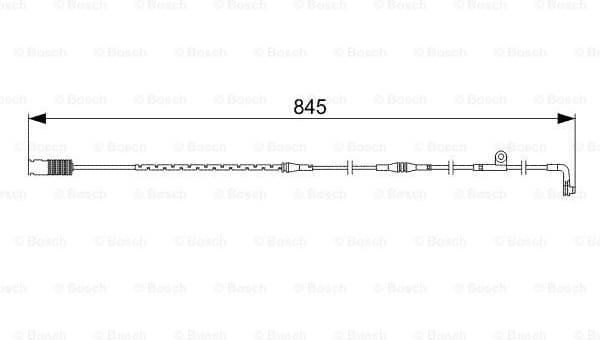 Warning Contact, brake pad wear 1987473044
