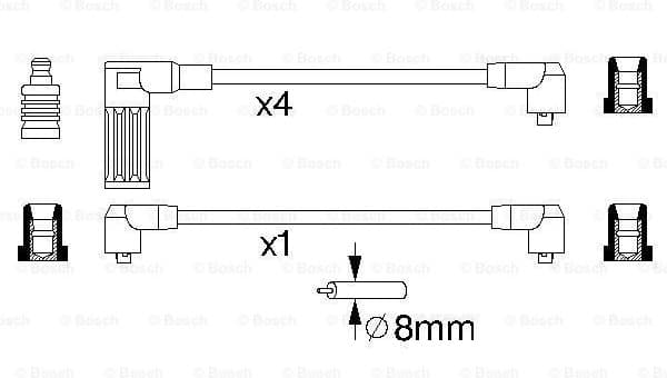 Ignition Cable Kit 0986356718 - image 5
