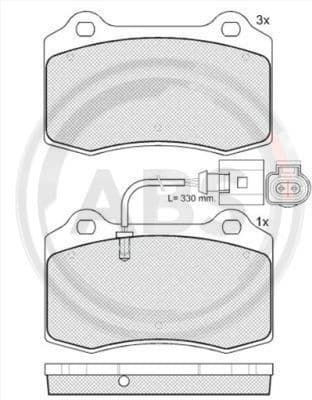 Brake Pad Set, disc brake 38592