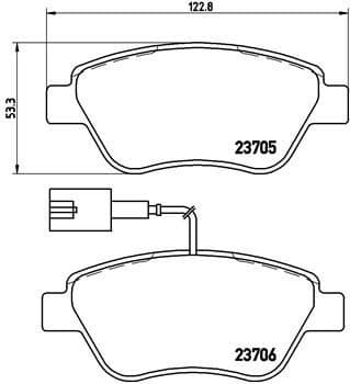 Brake Pad Set, disc brake PRIME LINE P23141