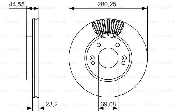 Brake Disc 0986479A12 - image 2