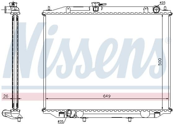 Radiator, engine cooling ** FIRST FIT ** 68706A