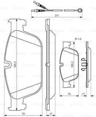 Brake Pad Set, disc brake 0986494526 - image 7