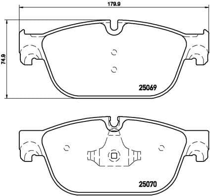Brake Pad Set, disc brake PRIME LINE P61107