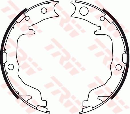 Brake Shoe Set, parking brake GS8783