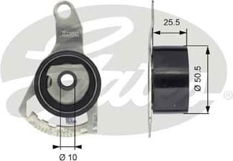 Tensioner Pulley, timing belt PowerGrip™ T43056