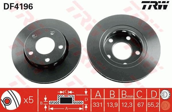 Brake Disc DF4196
