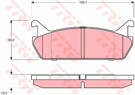 Brake Pad Set, disc brake GDB887