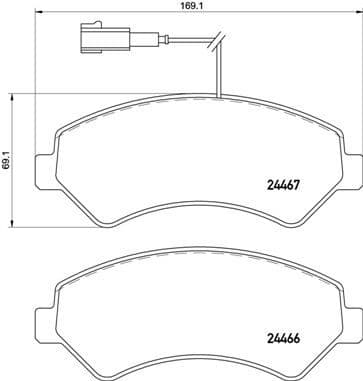 Brake Pad Set, disc brake PRIME LINE P61118