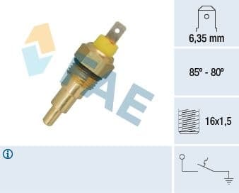 Temperature Switch, radiator fan 37630