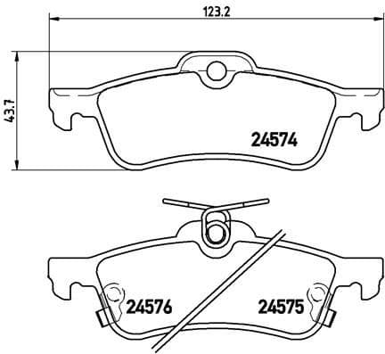 Brake Pad Set, disc brake PRIME LINE P83087