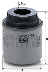 Filter oil W712/94