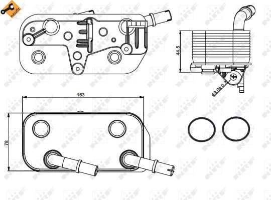 Oil Cooler, automatic transmission EASY FIT 31189