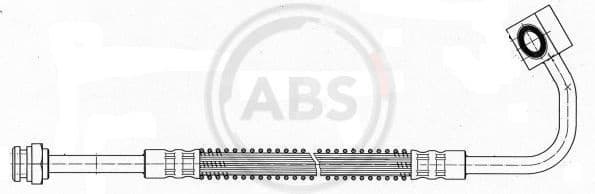 Brake hose front SL4162