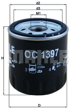 Filter oil OC1397