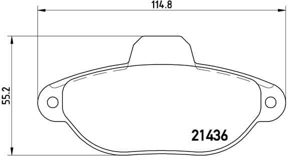 Brake Pad Set, disc brake PRIME LINE P23060