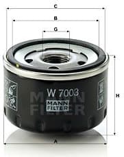 Oil Filter W7003