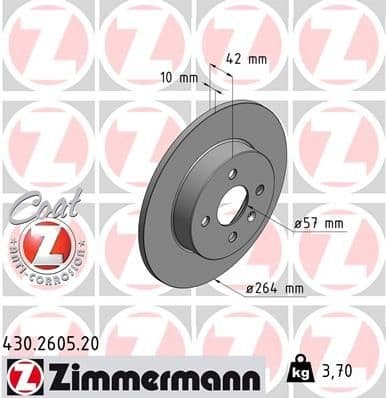 Brake Disc COAT Z 430.2605.20