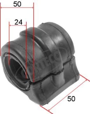 Mounting, stabiliser bar 80000104