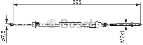 Cable Pull, parking brake 1987477572