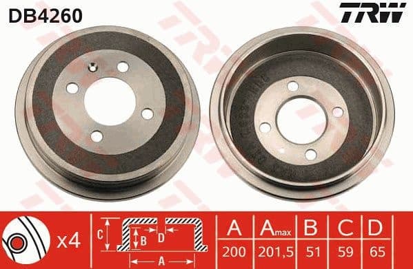 Brake Drum DB4260