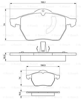 Brake Pad Set, disc brake 0986424360 - image 7