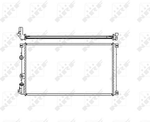 Radiator, engine cooling EASY FIT 55350
