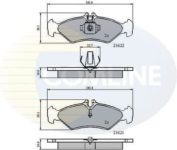 Brake pads rear CBP0453