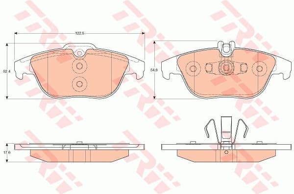 Brake Pad Set, disc brake GDB2051