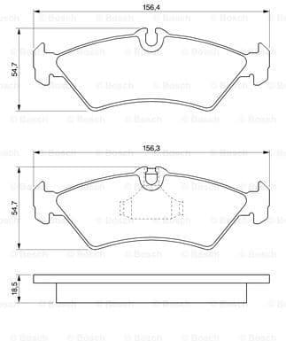 Brake Pad Set, disc brake 0986424219 - image 7