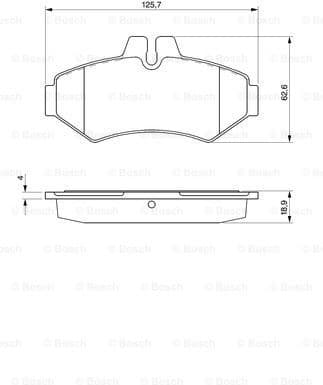 Brake Pad Set, disc brake 0986424516 - image 7