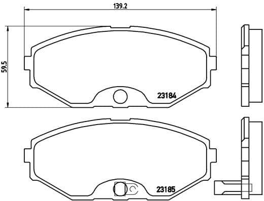 Brake Pad Set, disc brake PRIME LINE P56045