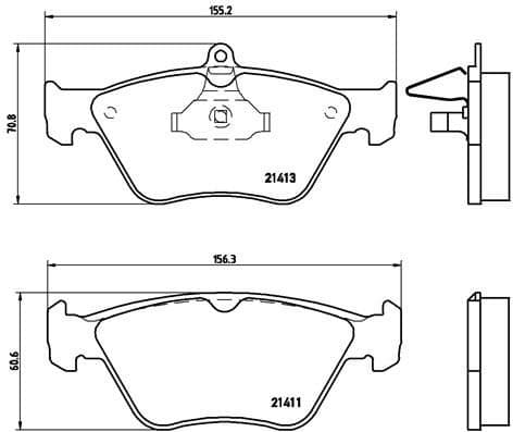 Brake Pad Set, disc brake PRIME LINE P59019