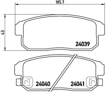 Brake Pad Set, disc brake PRIME LINE P10005