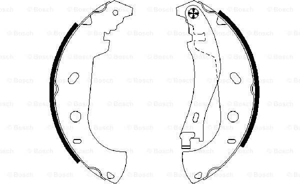 Brake Shoe Set 0986487559