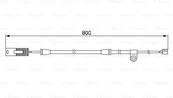 Warning Contact, brake pad wear 1987474945