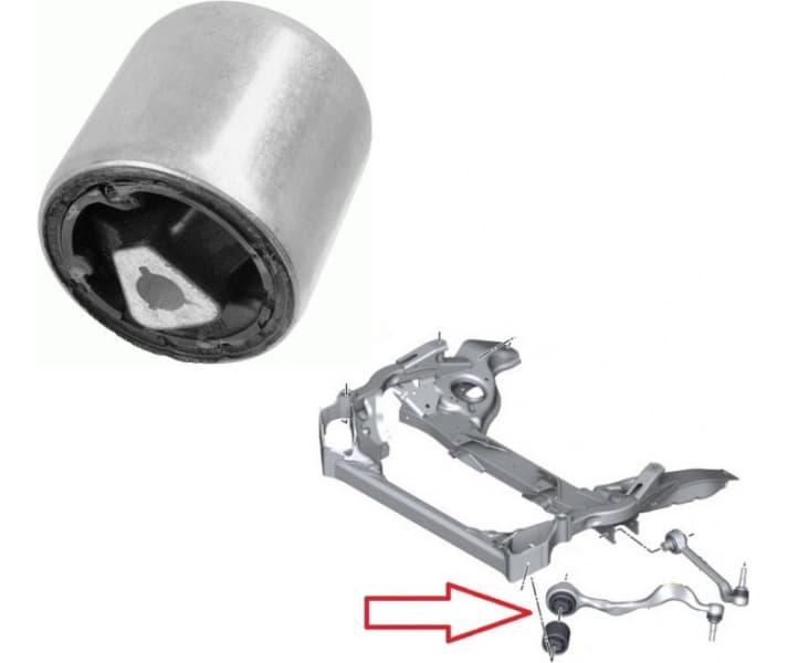 Silentblock 1pc front axle 27108 01