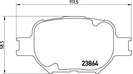 Brake pads front, Top Quality P83054