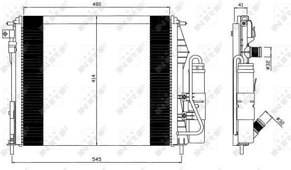 Condenser, air conditioning 35547