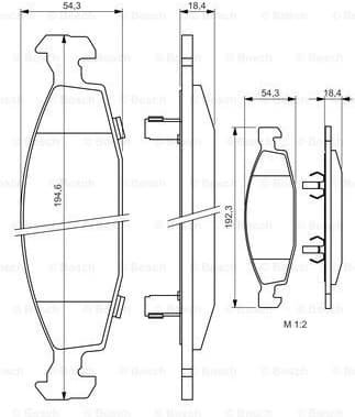 Brake Pad Set, disc brake 0986424666 - image 7