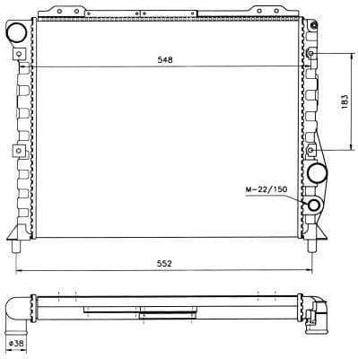 Radiator, engine cooling 58743 - image 2