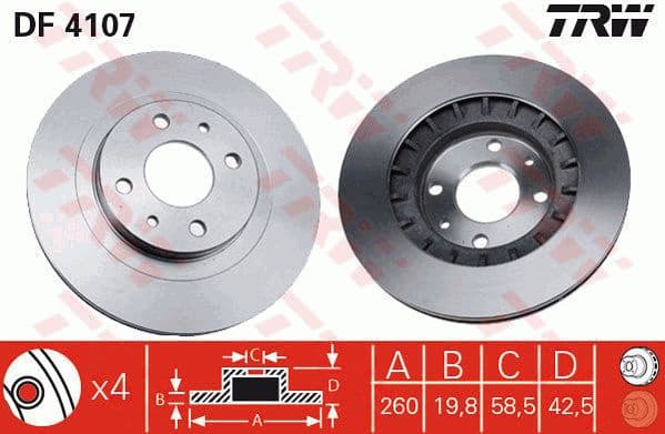 Brake Disc DF4107