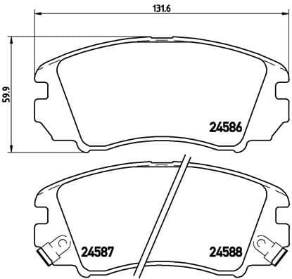 Brake Pad Set, disc brake PRIME LINE P30043