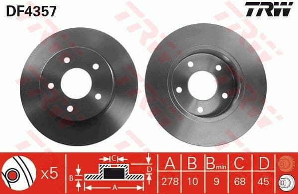 Brake Disc DF4357