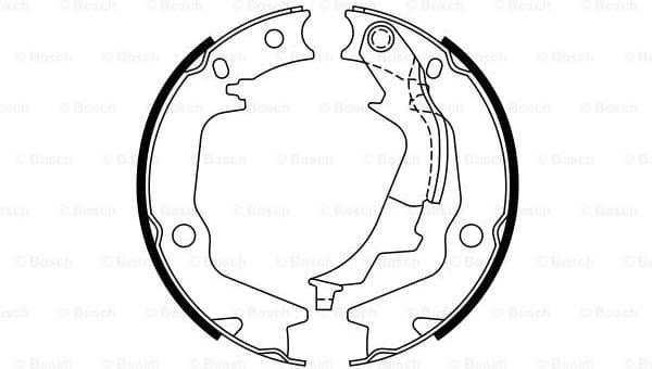 Brake Shoe Set, parking brake 0986487769 - image 2